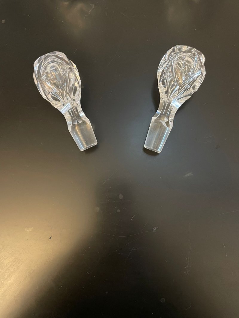 Quality Pair Of Antique Victorian Cut Glass Decanters - Image 5